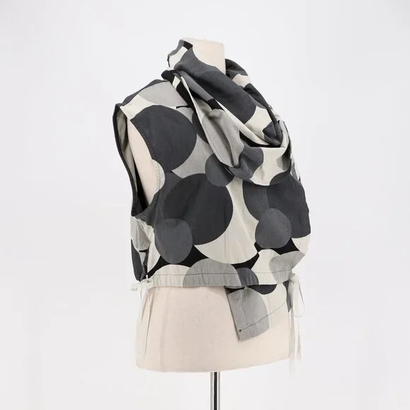 BRYN WALKER Draped Cowl Neck Asymmetrical Hem Wrap Cropped Top Size XXL - Picture 2 of 8